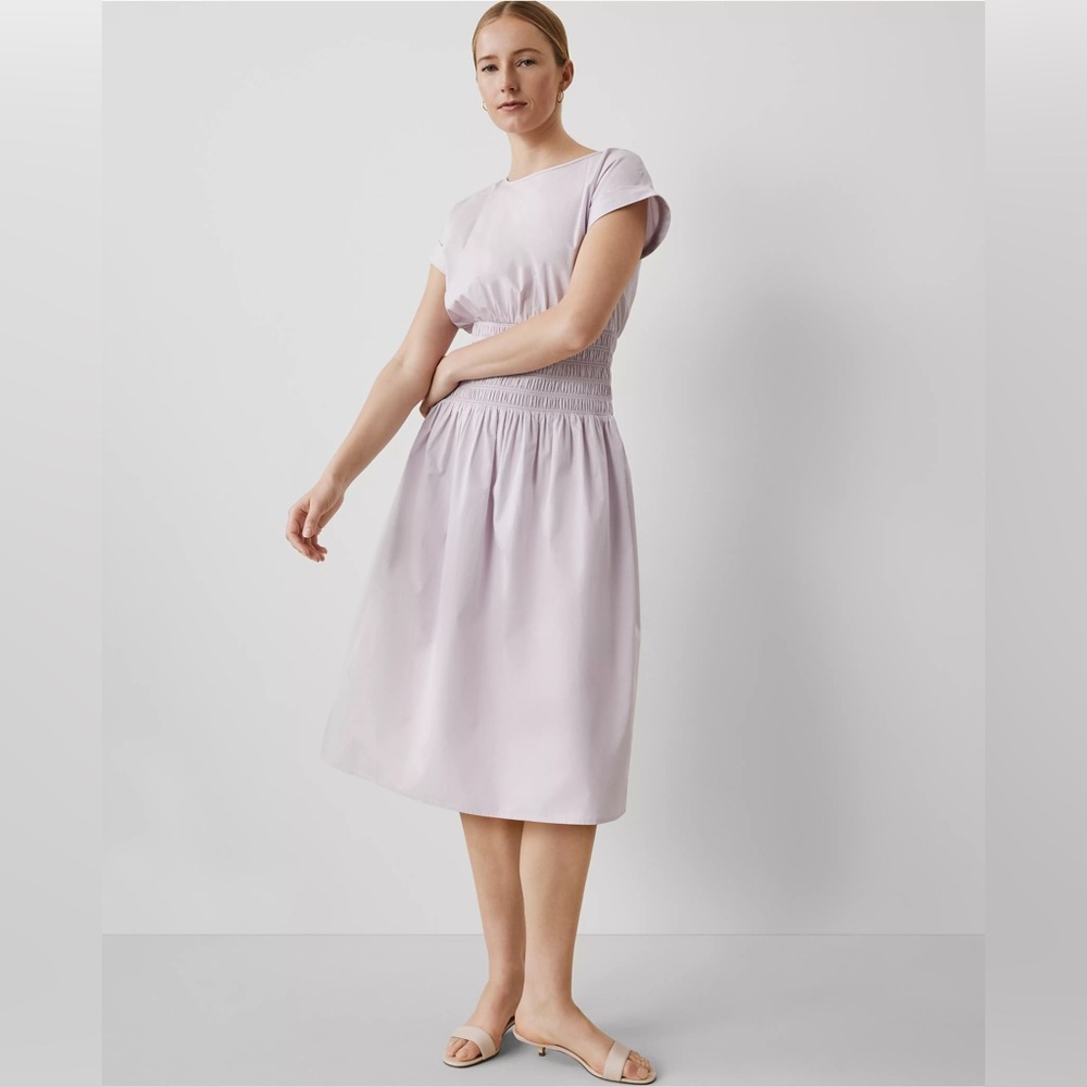 NWT Ann Taylor Smocked Waist Midi Dress